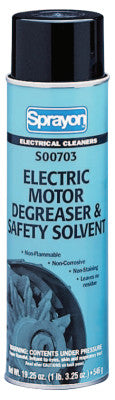 Electric Motor Safety Solvent & Degreasers, 19.3 oz Aerosol Can