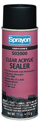 Clear Acrylic Sealants, 16 oz Aerosol Can, Clear