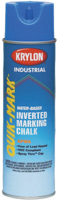 Quik-Mark APWA Inverted Marking Chalks, 17 oz Aerosol Can, APWA Blue