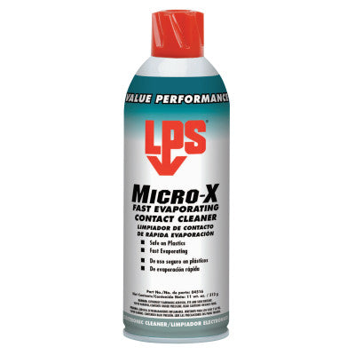 Micro-X Fast Evaporating Contact Cleaners, 11 oz Aerosol Can