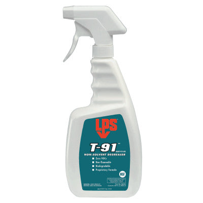 T-91 Non-Solvent Degreasers, 28 oz Trigger Spray Bottle