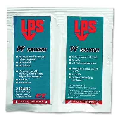 PF SOLVENT DEGREASER WET/DRY WIPES TANDEM PACK