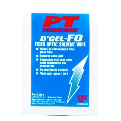 D'GEL FO CABLE CLEANER144 WIPES PER CS