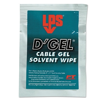 D'GEL CABLE CLEANER WIPES 144 PER CASE