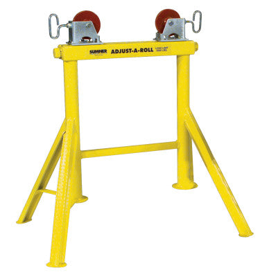 Hi Adjust-A-Roll Stands, Aluminum Wheels, 2,000 lb Cap., 1/2 in-36 in Pipe