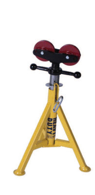 Heavy-Duty Style Hi Jacks, Steel Roller Head, 2,000 lb Cap., 1 1/4 in-24 in Pipe