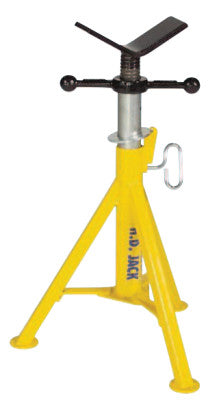 Heavy-Duty Style Lo Jacks, Vee, 2,500 lb Cap., 1/8 in-36 in Pipe, 21 in-36 in H