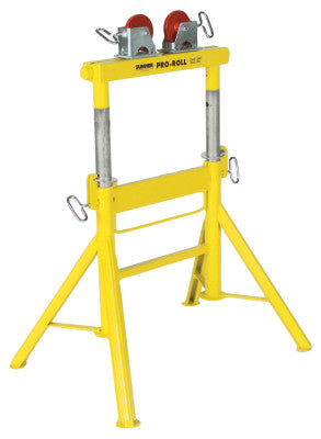 Pro Roll Stands, Steel Wheels, 2,000 lb Cap., 1/2 in-48 in Pipe