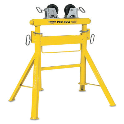 Pro Roll Stands, 2,000 lb Cap., 1/2 in-36 in Pipe, 29 in-43 in H