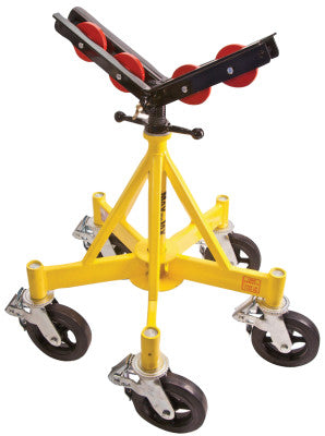 Max-Jax Pipe Stands, Vee, 2,500 lb Cap., 4 in-36 in Pipe, 30.5 in-42.5 H