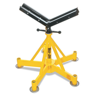 Max-Jax Pipe Stands, Vee, 2,500 lb Cap., 4 in-36 in Pipe, 27 in-29.6 in H