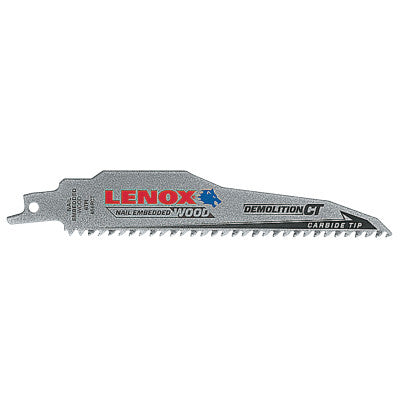 DEMOLITION CT Reciprocating Saw Blades, 6 in x 1 in, 6 TPI, 1/pk