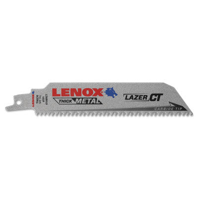 Lazer CT Reciprocating Saw Blades, 6 in x 1 in, 8 TPI, Metal