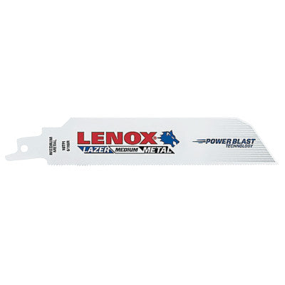 LAZER Reciprocating Saw Blades, 6 in x 1 in, 18 TPI,  5/pk