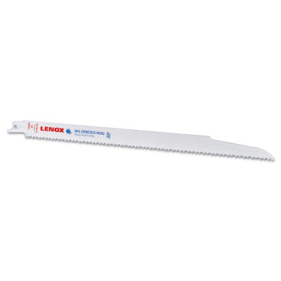 Wood Bi-Metal Reciprocating Saw Blade, 12 in, 6 TPI, Nail-Embedded Wood, 5/PK