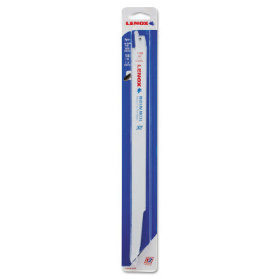 Metal Cutting Reciprocating Saw Blade, 12 in, 18 TPI, Medium/Thin Metal, 5/PK