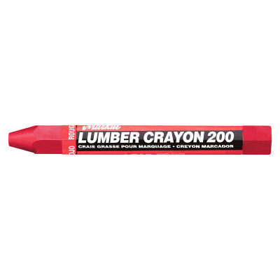 #200 Lumber Crayons, 1/2 in, Red