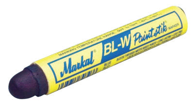 Paintstik BL-W Markers, 11/16 in dia, 4 3/4 in, Blue