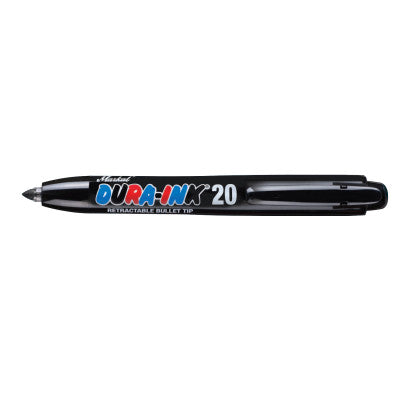 Dura-Ink 20 Ink Markers, Black, 1/16 in, Felt