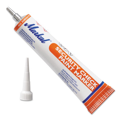 Security Check Paint Markers, Orange, Extended Plastic Tip