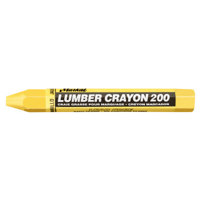 #200 Lumber Crayons, 1/2 in, Yellow