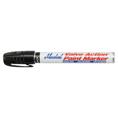 Valve Action Paint Marker, Black, 1/8 in, Medium