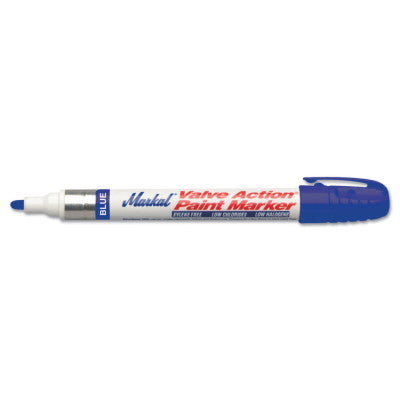 Valve Action Paint Marker, Blue, 1/8 in, Medium