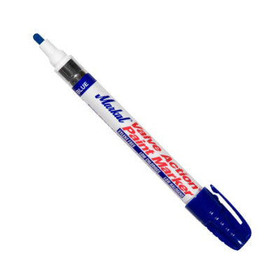 Valve Action Paint Markers, Blue, 1/8 in, Medium