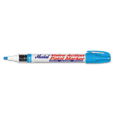 Valve Action Paint Markers, Light Blue, 1/8 in, Medium