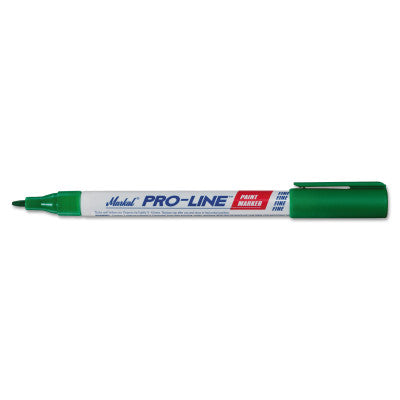 PRO-LINE Fine Point Paint Markers, 1/16 in Tip, Fine, Green