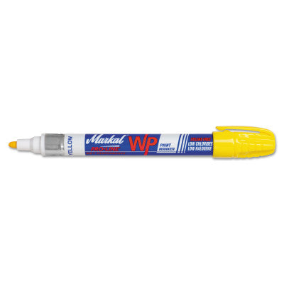 PRO-LINE WP Paint Markers, 1/8 in Tip, Medium, Yellow