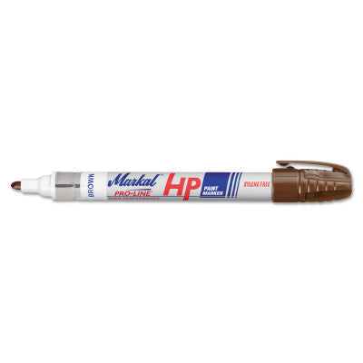 PRO-LINE HP Paint Markers, 1/8 in Tip, Medium, Brown