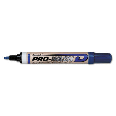 PRO-WASH D Detergent Removable Markers, 1/8 in Tip, Medium, Blue