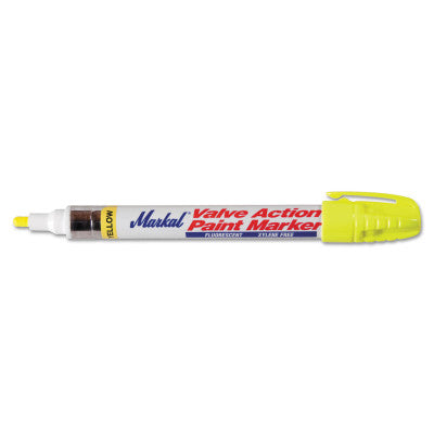 Valve Action Paint Markers, Fluorescent Yellow, 1/8 in, Medium