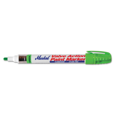 Valve Action Paint Markers, Green, 1/8 in, Medium, Carded