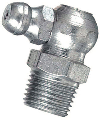 1/4"-28 SAE Bulk Grease Fittings, 90Ã‚Âº Angle-Short Thread,