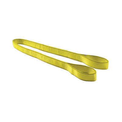 Nylon Web Slings, 2 in x 4 ft, Eye and Eye, Yellow