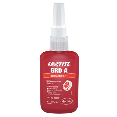 Grade A Threadlockers, 50 mL, Red