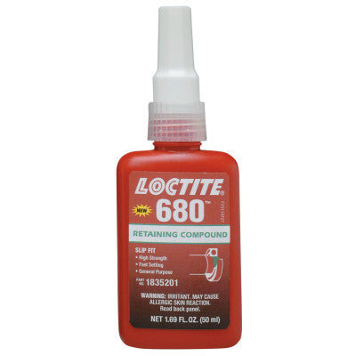 680 Retaining Compound, 50 mL Bottle, Green, 4,000 psi