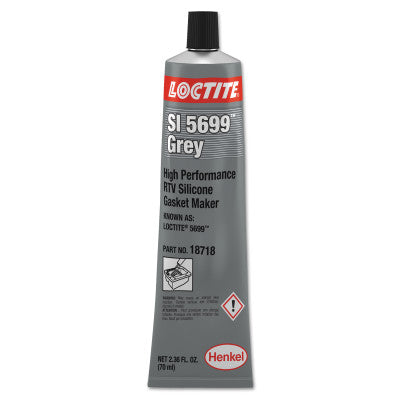 High Performance RTV Silicone Gasket Maker, 70 mL Tube, Grey