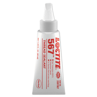 567 High Temperature PST Thread Sealant, 50 mL Tube, Off-White