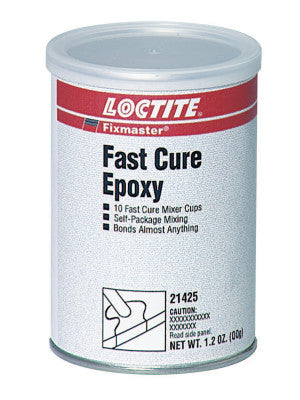 Fixmaster Fast Cure Epoxy, Mixer Cup, 0.12 oz, Capsule, Grey