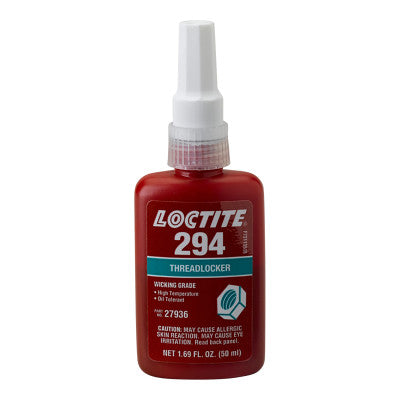 294 Threadlockers, Wicking Grade/High Temperature, 50 mL, Green
