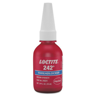 242 Threadlockers, Medium Strength, 10 mL, Blue