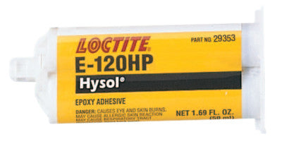 E-120HP Hysol Epoxy Adhesive, Ultra Strength, 50 mL, Dual Cartridge, Amber