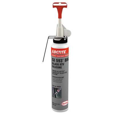 Superflex RTV, Silicone Adhesive Sealants, 6.42 oz Power Can, Black