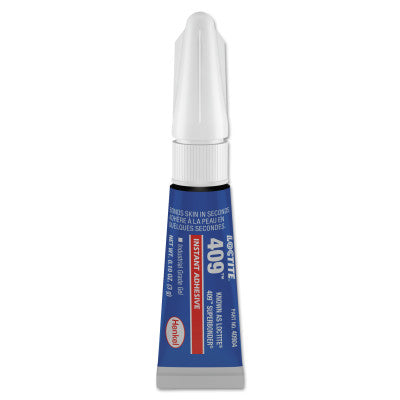 409 Super Bonder Instant Adhesive, General Purpose Gel, 20 g, Tube, Clear