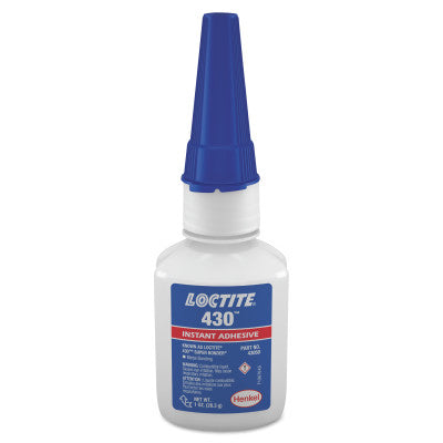 430 Super Bonder Instant Adhesives, 1 oz, Bottle, Clear