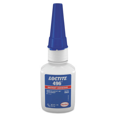 496 Super Bonder Instant Adhesive, 1 oz, Bottle, Clear