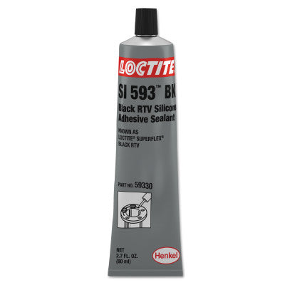 Superflex RTV, Silicone Adhesive Sealants, 80 mL Tube, Black